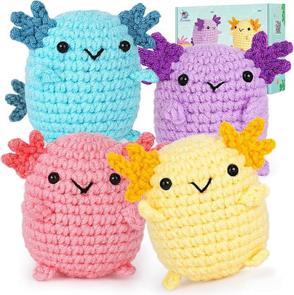 CODGP Crochet Kit,13in Crochet Animal Kit Elephant,Crochet Starter Kit Gift for Adults Kids with Yarn Sets,Amigurumi Crochet Kits with Step-by-Step Video Tutorials Visit the CODGP Store