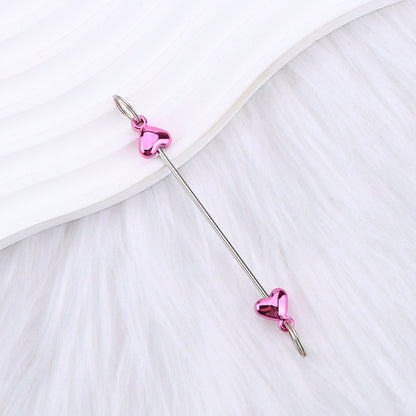 New love gourd flower star shape DIY beaded pole, metal keychain accessories pendant beaded pole
