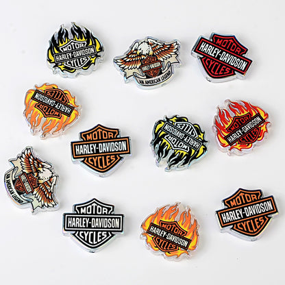 100Pcs American locomotive shield special-shaped acrylic sheet beads colorful eagle DIY key handmade jewelry accessories loose beads