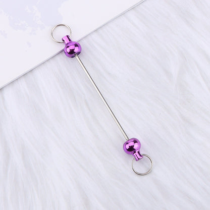 New love gourd flower star shape DIY beaded pole, metal keychain accessories pendant beaded pole