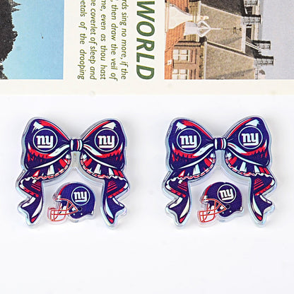 NFL NFL team bow pendant DIY bag pendant hairpin ballpoint pen decorative accessories beads