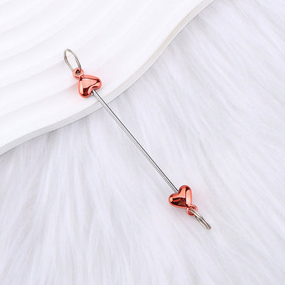 New love gourd flower star shape DIY beaded pole, metal keychain accessories pendant beaded pole