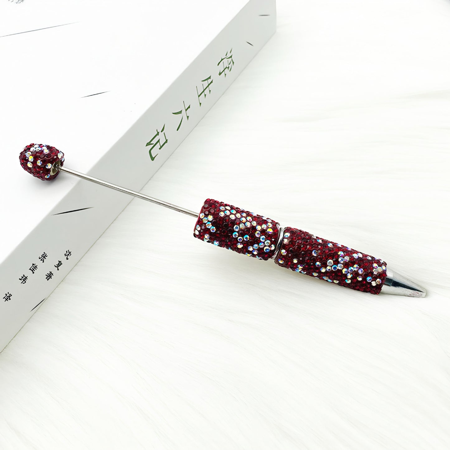 1pcs DIY heavy industry full diamond bead pen, creative handmade diamond-encrusted personalized luxury gift pen ballpoint pen spot wholesale