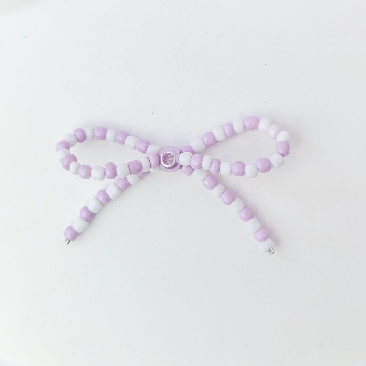 Versatile bow cute pen beaded DIY accessories mobile phone hanging beaded chain millet beads finished bow accessories