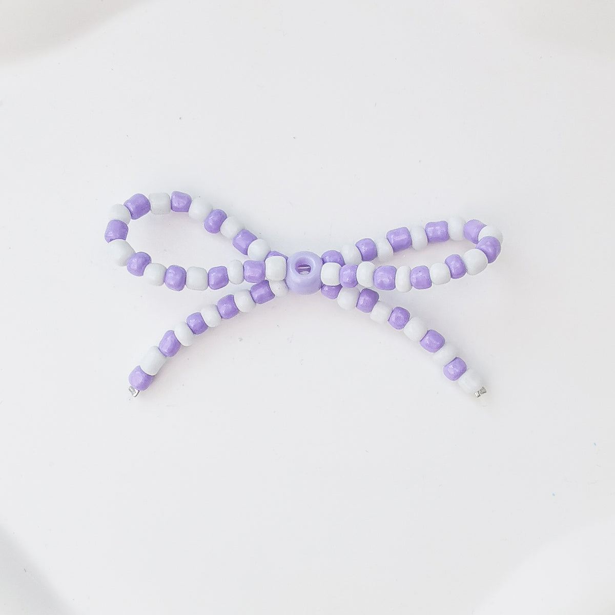 Versatile bow cute pen beaded DIY accessories mobile phone hanging beaded chain millet beads finished bow accessories