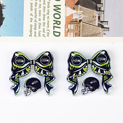 NFL NFL team bow pendant DIY bag pendant hairpin ballpoint pen decorative accessories beads