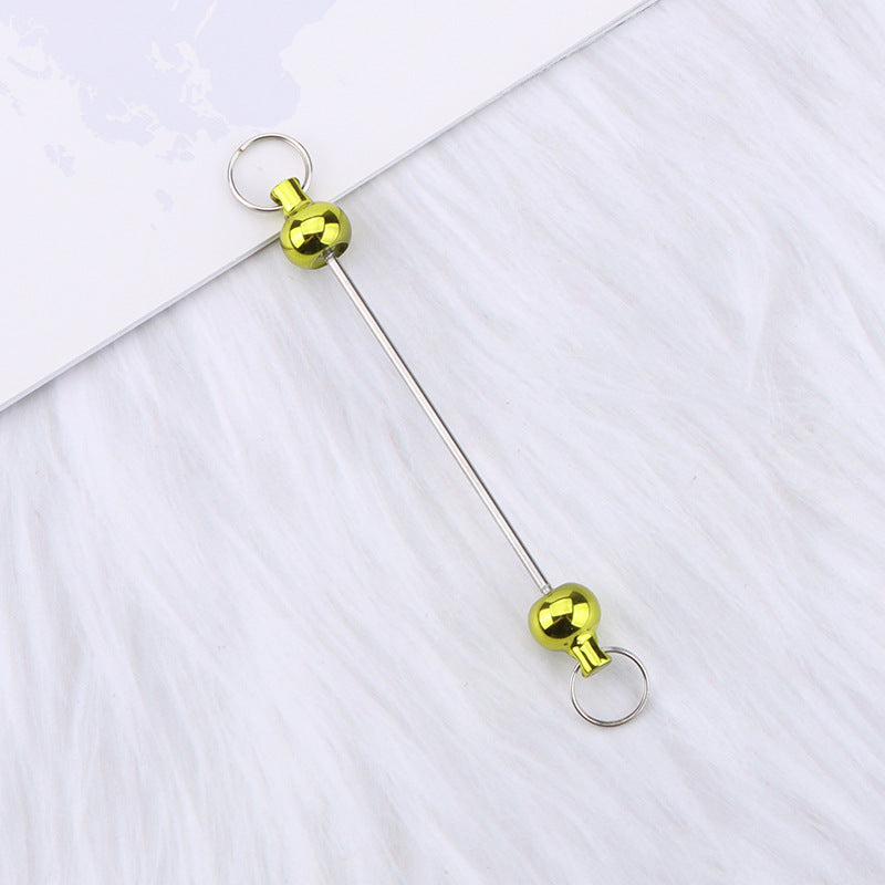 New love gourd flower star shape DIY beaded pole, metal keychain accessories pendant beaded pole