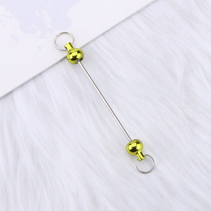 New love gourd flower star shape DIY beaded pole, metal keychain accessories pendant beaded pole