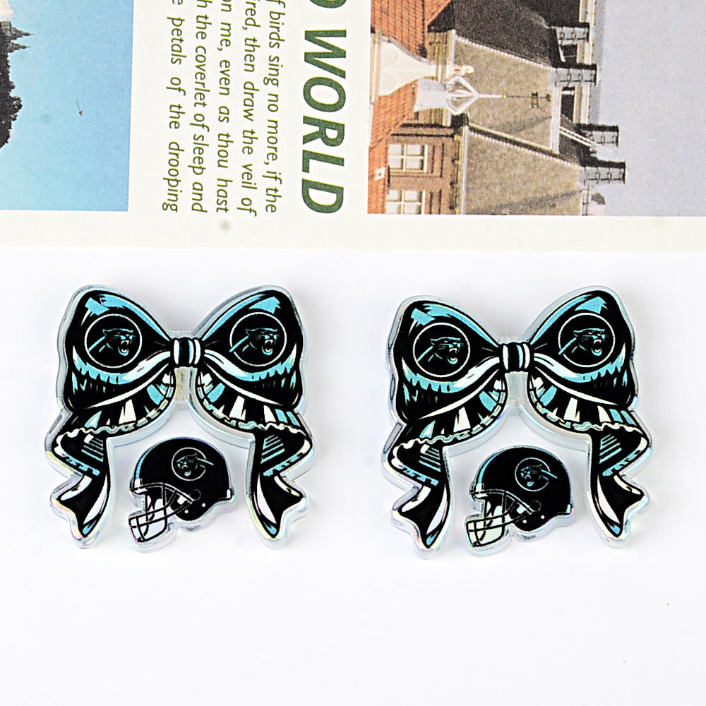 NFL NFL team bow pendant DIY bag pendant hairpin ballpoint pen decorative accessories beads
