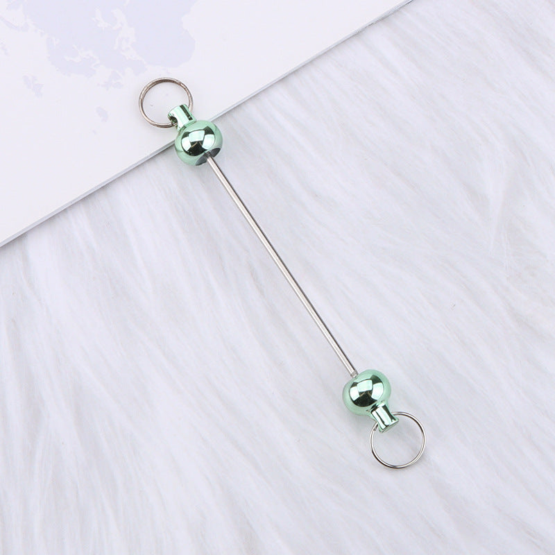 New love gourd flower star shape DIY beaded pole, metal keychain accessories pendant beaded pole