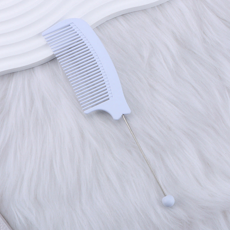 Beaded hair comb, pointed tail comb, home barber shop, curved comb, dense teeth, smooth hair, curling comb, hair tools wholesale