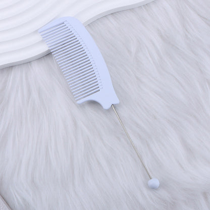 Beaded hair comb, pointed tail comb, home barber shop, curved comb, dense teeth, smooth hair, curling comb, hair tools wholesale