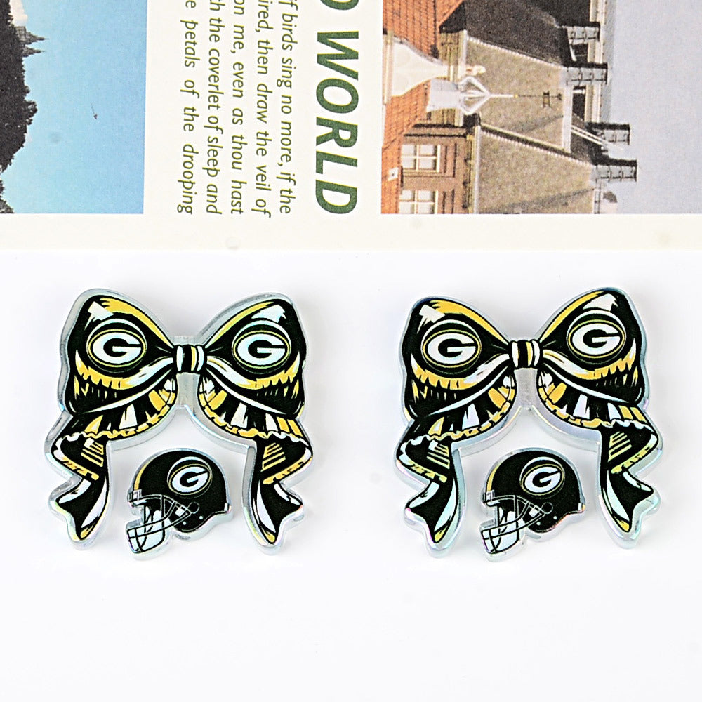 NFL NFL team bow pendant DIY bag pendant hairpin ballpoint pen decorative accessories beads