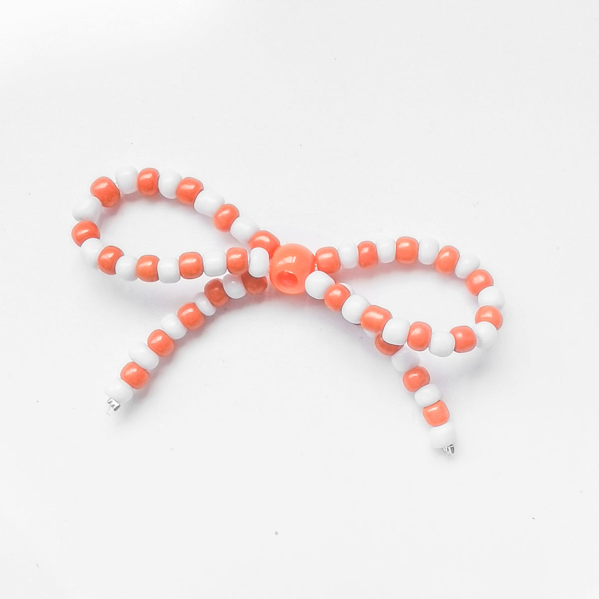 Versatile bow cute pen beaded DIY accessories mobile phone hanging beaded chain millet beads finished bow accessories