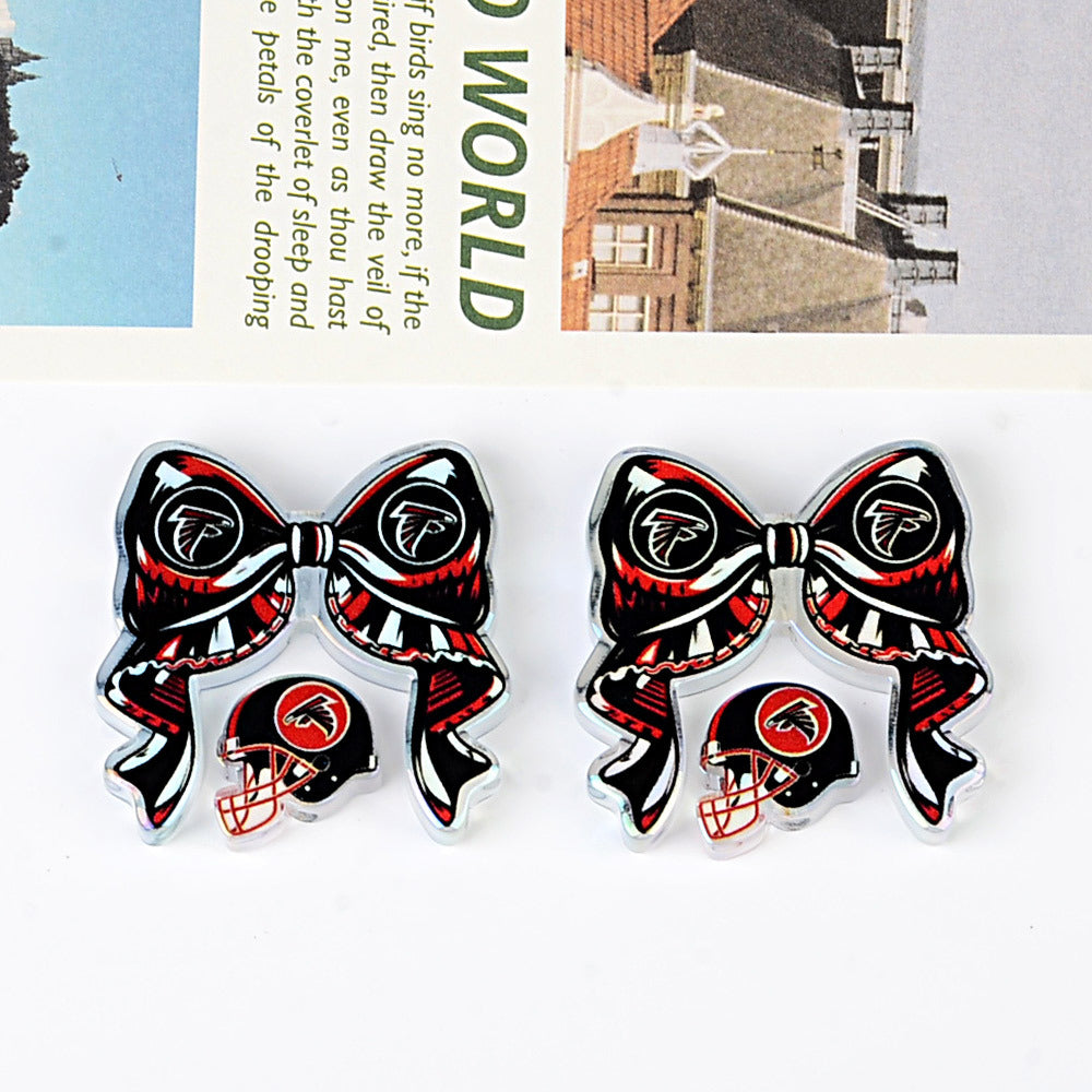 NFL NFL team bow pendant DIY bag pendant hairpin ballpoint pen decorative accessories beads
