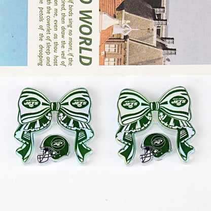 NFL NFL team bow pendant DIY bag pendant hairpin ballpoint pen decorative accessories beads