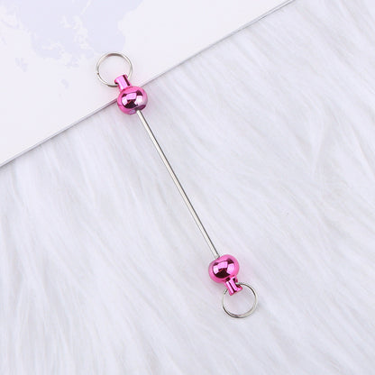 New love gourd flower star shape DIY beaded pole, metal keychain accessories pendant beaded pole