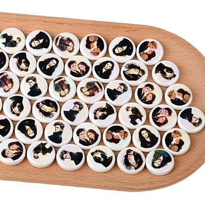100Pcs Hot Selling Jack Ruth Twilight Character Through Hole Acrylic Beads DIY Bead Pen Keychain Car Hanger