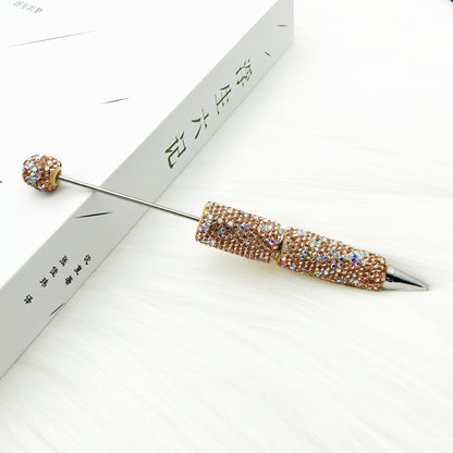 1pcs DIY heavy industry full diamond bead pen, creative handmade diamond-encrusted personalized luxury gift pen ballpoint pen spot wholesale