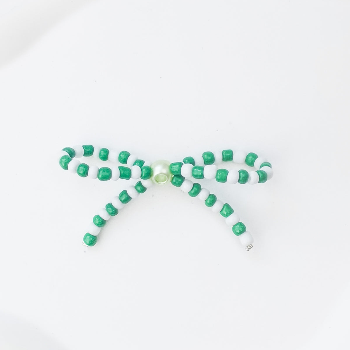 Versatile bow cute pen beaded DIY accessories mobile phone hanging beaded chain millet beads finished bow accessories