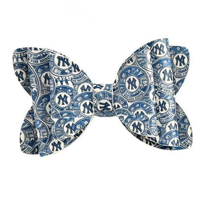 Cross-border fashion football team bow creative fashion PU beaded new DIY acrylic sugar loose beads