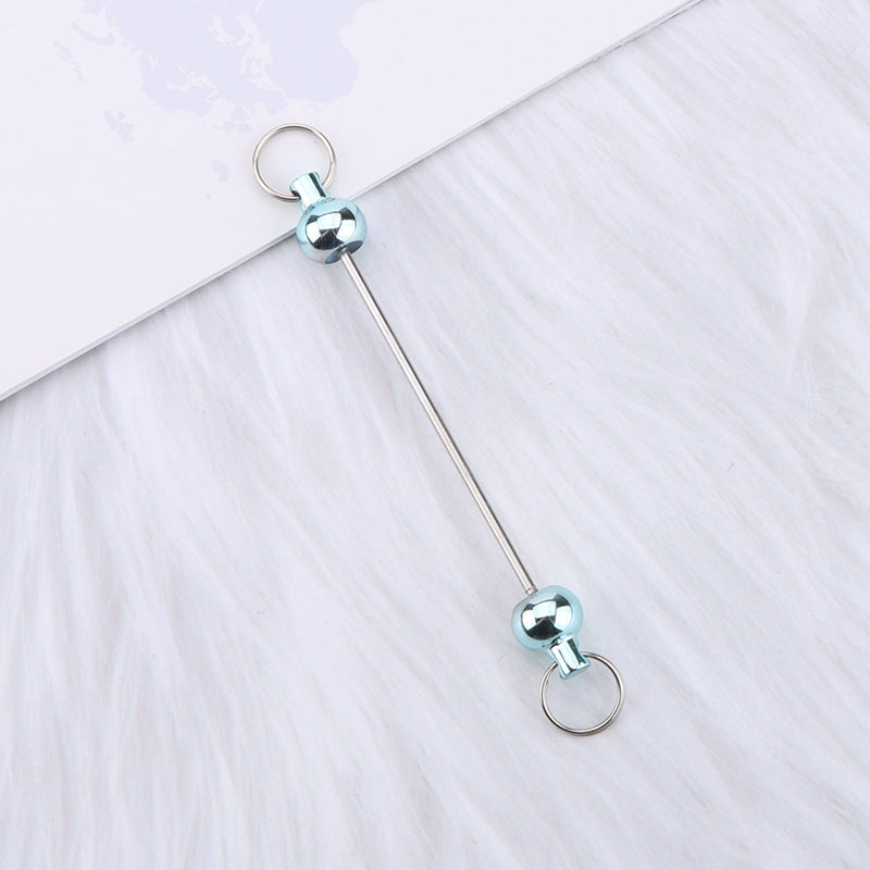 New love gourd flower star shape DIY beaded pole, metal keychain accessories pendant beaded pole