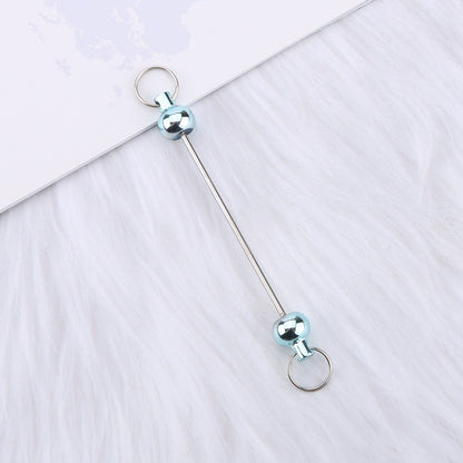 New love gourd flower star shape DIY beaded pole, metal keychain accessories pendant beaded pole