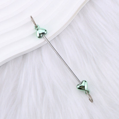 New love gourd flower star shape DIY beaded pole, metal keychain accessories pendant beaded pole