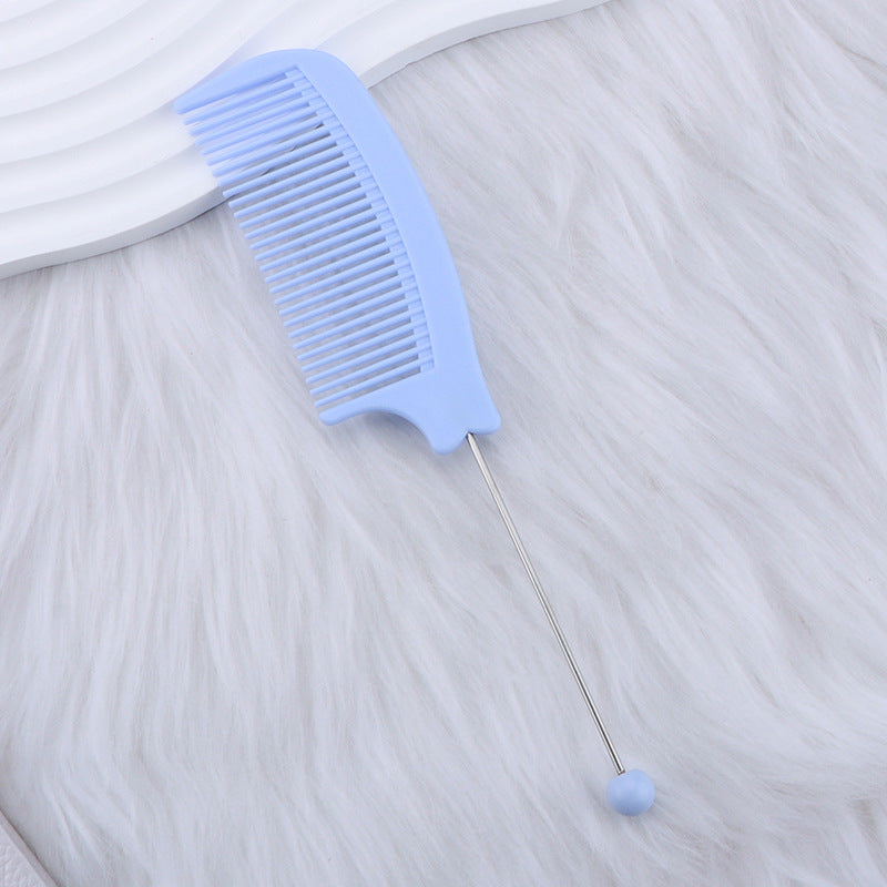 Beaded hair comb, pointed tail comb, home barber shop, curved comb, dense teeth, smooth hair, curling comb, hair tools wholesale