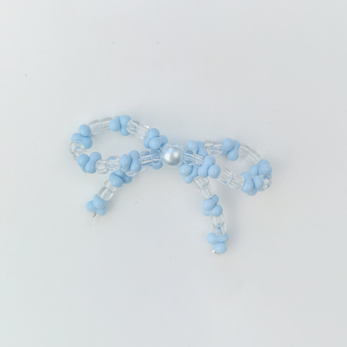 Versatile bow cute pen beaded DIY accessories mobile phone hanging beaded chain millet beads finished bow accessories