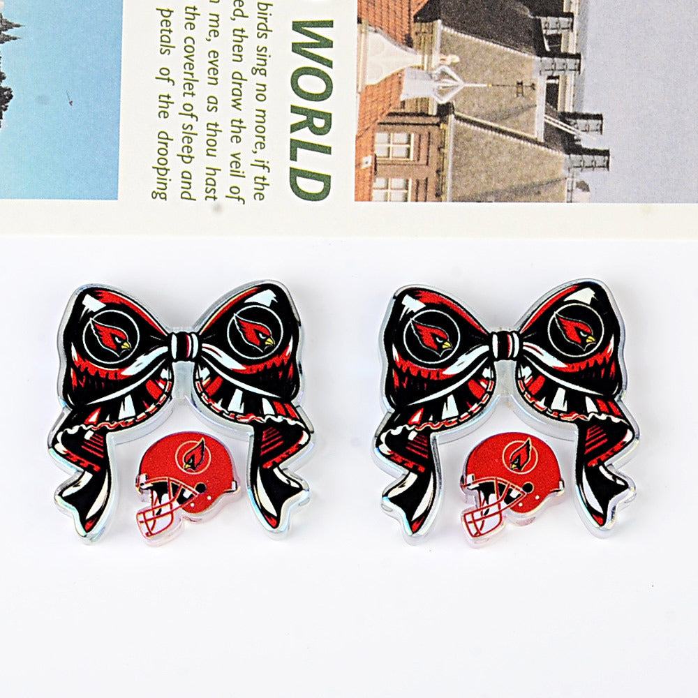 NFL NFL team bow pendant DIY bag pendant hairpin ballpoint pen decorative accessories beads