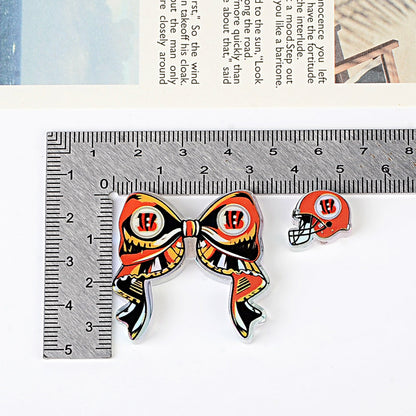 NFL NFL team bow pendant DIY bag pendant hairpin ballpoint pen decorative accessories beads