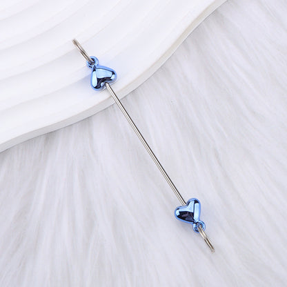 New love gourd flower star shape DIY beaded pole, metal keychain accessories pendant beaded pole