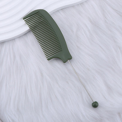 Beaded hair comb, pointed tail comb, home barber shop, curved comb, dense teeth, smooth hair, curling comb, hair tools wholesale