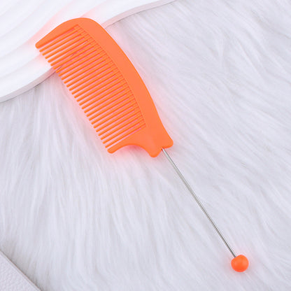 Beaded hair comb, pointed tail comb, home barber shop, curved comb, dense teeth, smooth hair, curling comb, hair tools wholesale