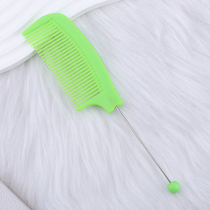 Beaded hair comb, pointed tail comb, home barber shop, curved comb, dense teeth, smooth hair, curling comb, hair tools wholesale