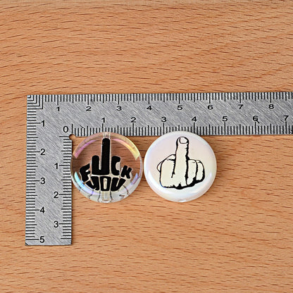 100Pcs acrylic flat sheet beads, bones, palm middle finger printing DIY bracelet, keychain jewelry accessories wholesale