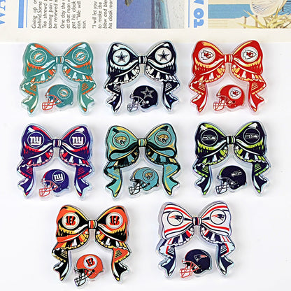 NFL NFL team bow pendant DIY bag pendant hairpin ballpoint pen decorative accessories beads
