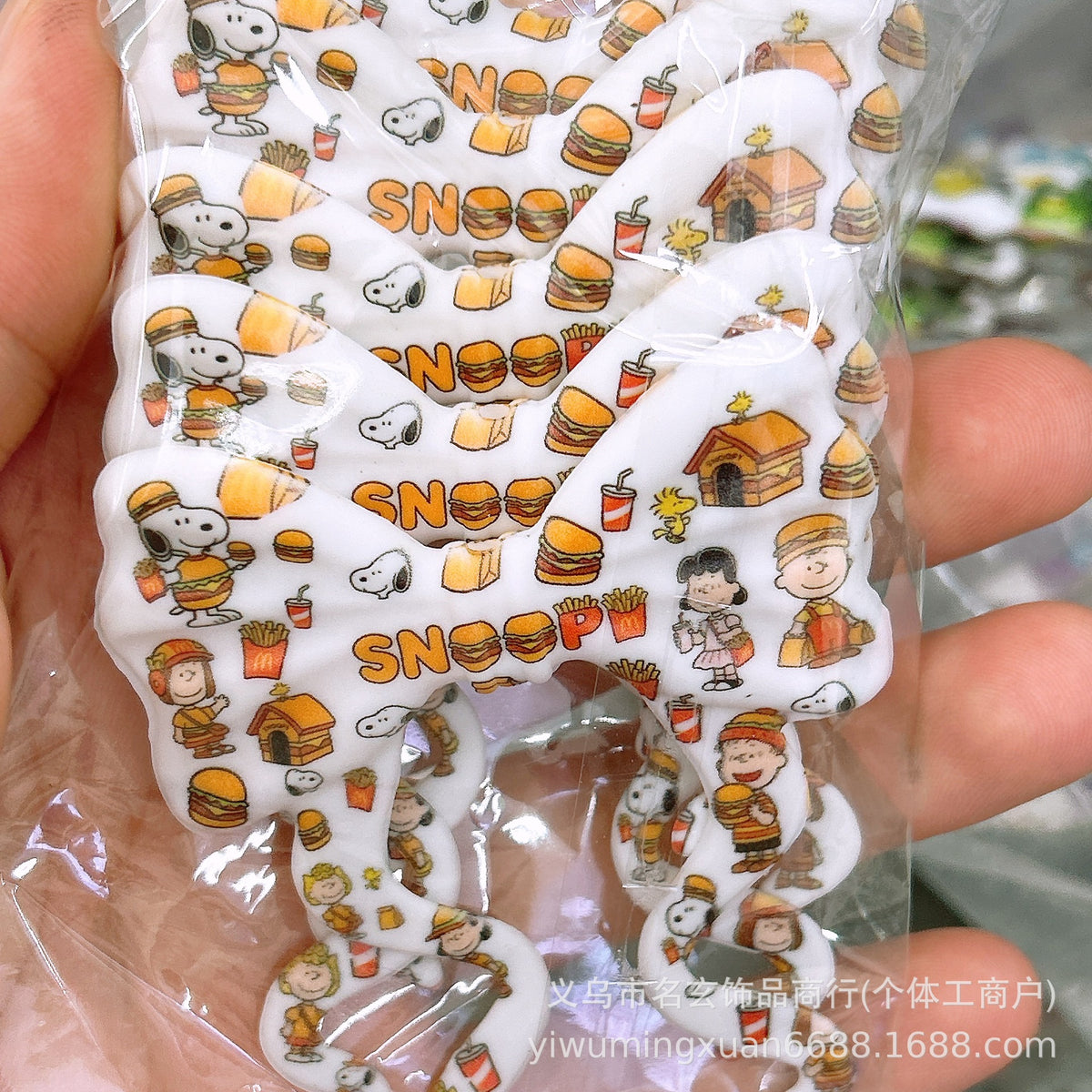 70*59mm双面印花飘带蝴蝶结燕尾蝴蝶结竖孔diy咕笔串珠笔包挂配件