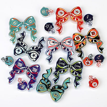 NFL NFL team bow pendant DIY bag pendant hairpin ballpoint pen decorative accessories beads