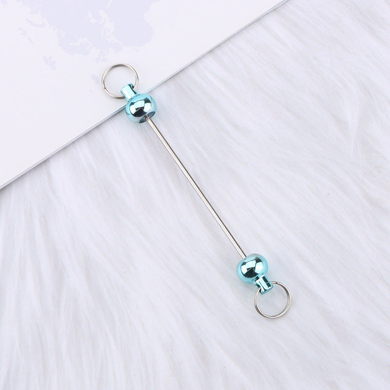 New love gourd flower star shape DIY beaded pole, metal keychain accessories pendant beaded pole