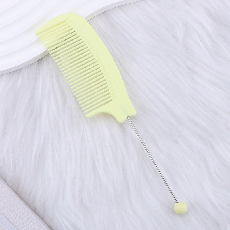 Beaded hair comb, pointed tail comb, home barber shop, curved comb, dense teeth, smooth hair, curling comb, hair tools wholesale