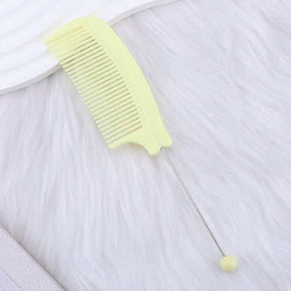 Beaded hair comb, pointed tail comb, home barber shop, curved comb, dense teeth, smooth hair, curling comb, hair tools wholesale