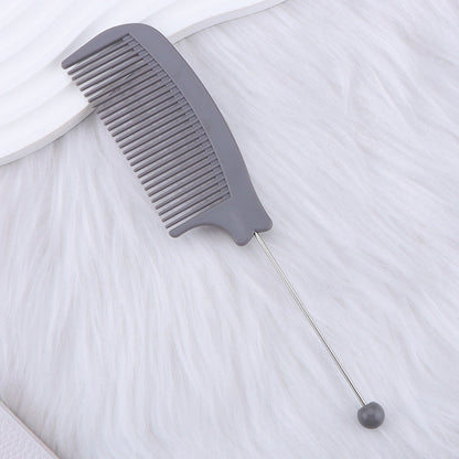 Beaded hair comb, pointed tail comb, home barber shop, curved comb, dense teeth, smooth hair, curling comb, hair tools wholesale