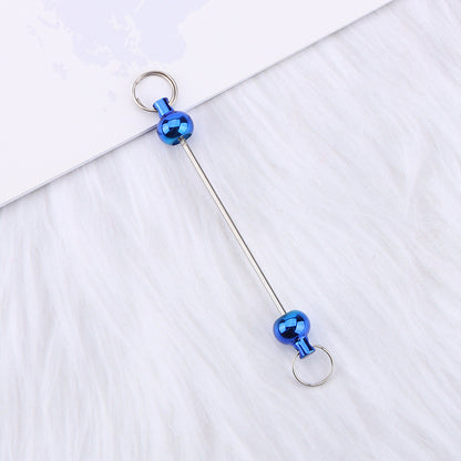 New love gourd flower star shape DIY beaded pole, metal keychain accessories pendant beaded pole