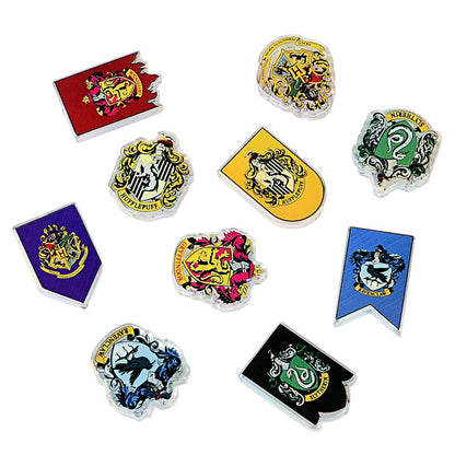 100Pcs Harry Potter Academy Badge Acrylic Sheet Beads Hogwarts Academy Badge DIY Handmade Bead Loose Jewelry Accessories
