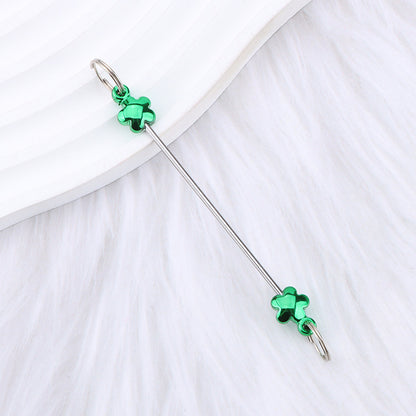 New love gourd flower star shape DIY beaded pole, metal keychain accessories pendant beaded pole