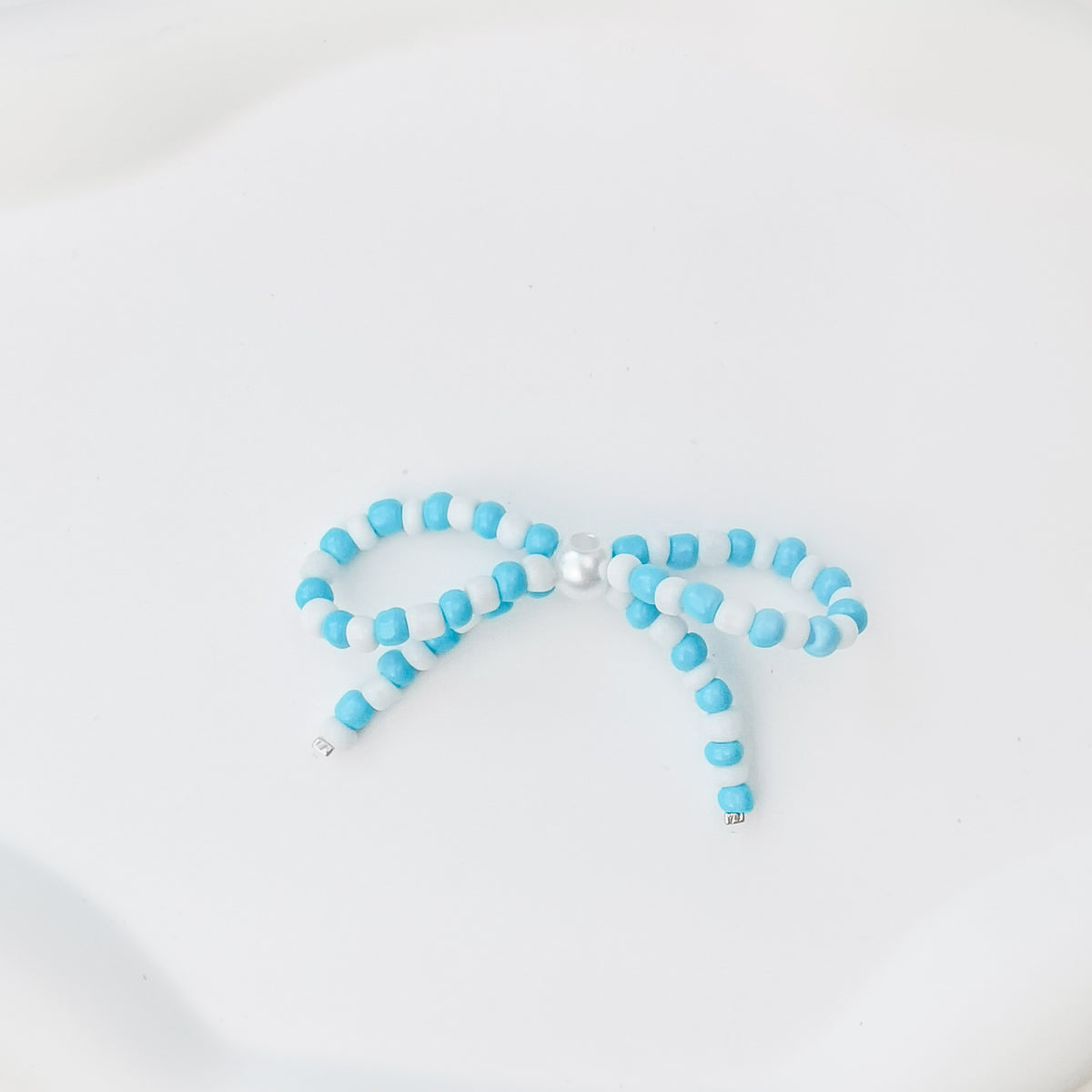 Versatile bow cute pen beaded DIY accessories mobile phone hanging beaded chain millet beads finished bow accessories