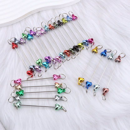 New love gourd flower star shape DIY beaded pole, metal keychain accessories pendant beaded pole
