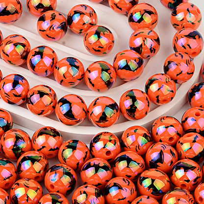 16Mm acrylic UV plated Halloween bat beads DIY handmade beaded pen mobile phone chain accessories